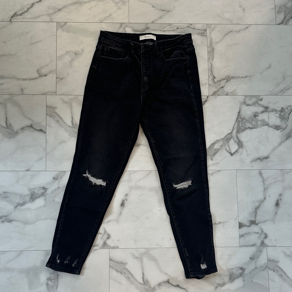 KanCan Black Skinny Distressed Jeans